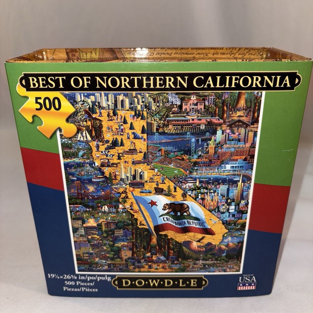 Eric Dowdle Jigsaw Puzzle Best Of Northern California 500 Pieces NEW SEALED BAG